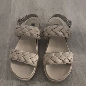 Women's Steve Madden Braided Sandals - Cream